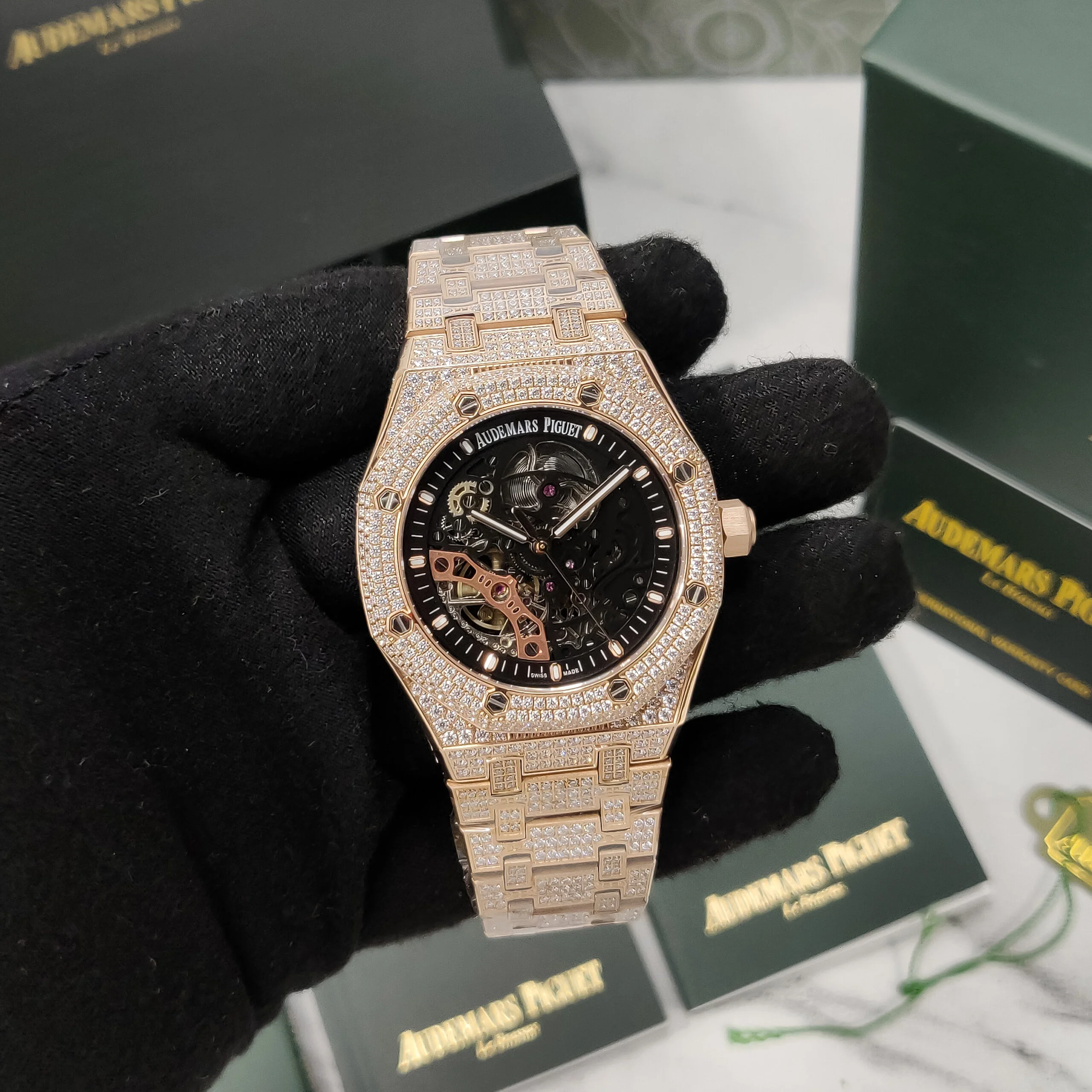 Audemars Piguet Royal Oak Skeleton Diamond Edition Celebrity Watches