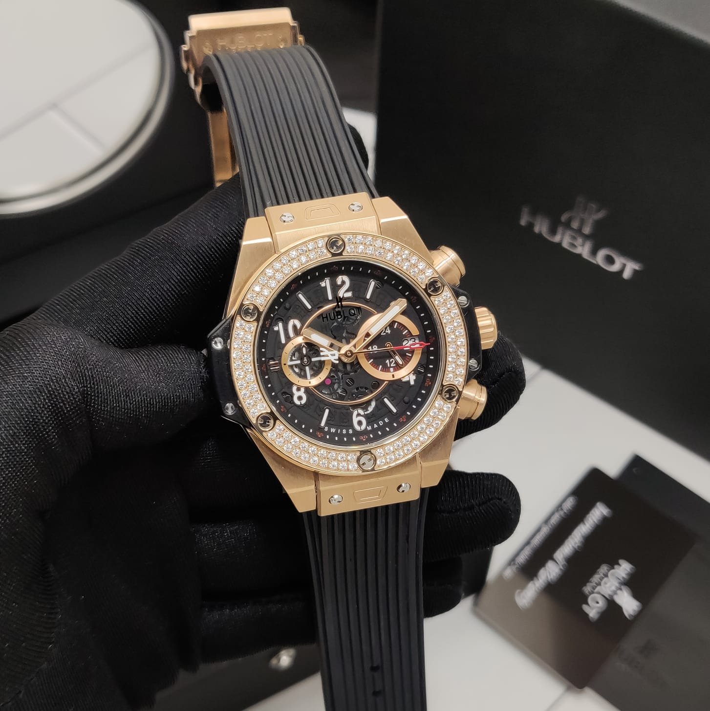 Hublot Big Bang Unico King Diamond Quartz - Celebrity Watches