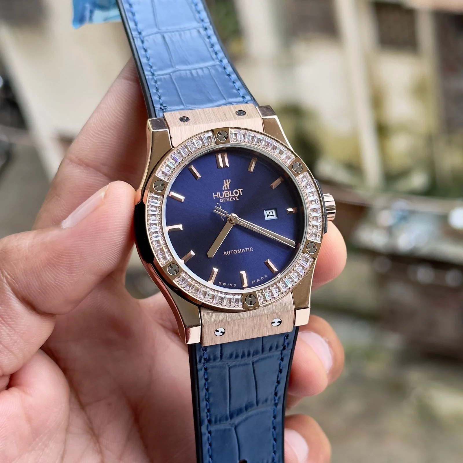 Hublot model classic fusion blue king best sale