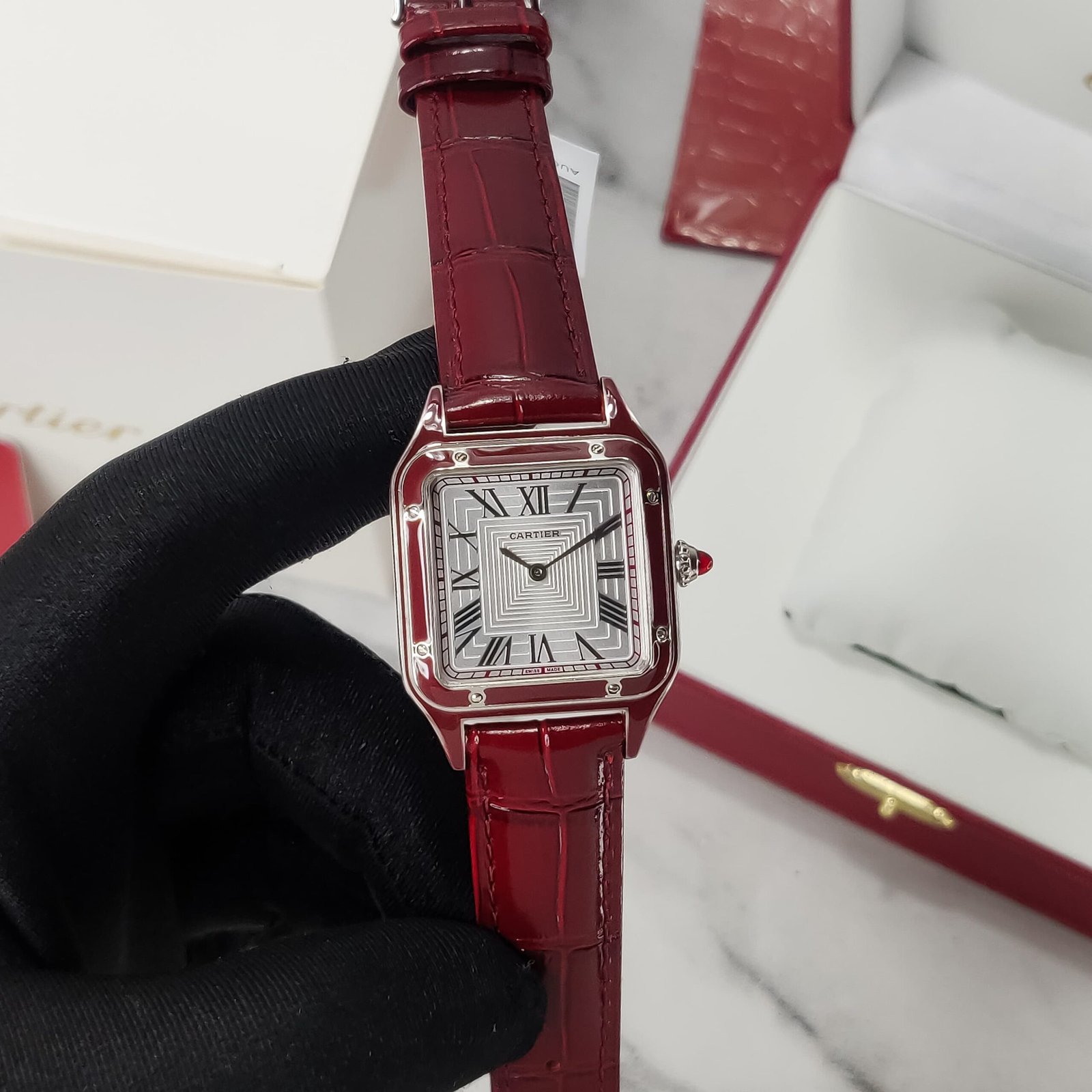 Cartier Santos Dumont LAQUER WGSA0053 - Celebrity Watches